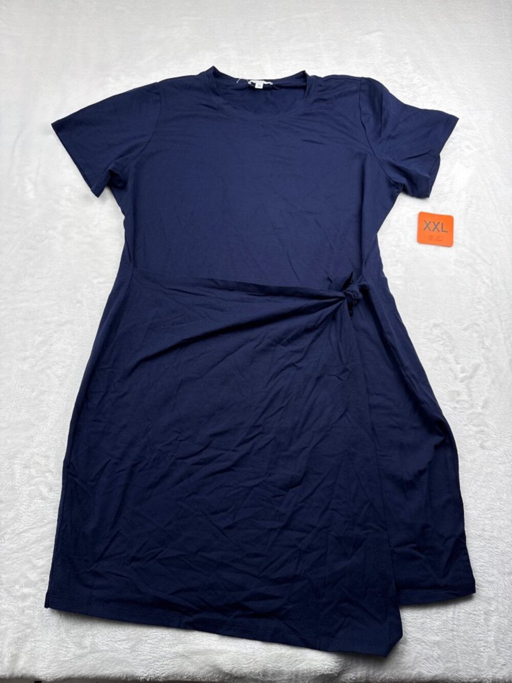 Threads 4 Thought Womens Navy Blue Wrap Knit Dress XXL